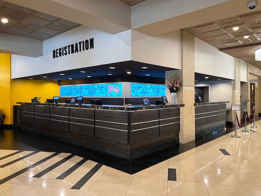 Plaza Hotel & Casino classic downtown Las Vegas casino at the head of Fremont Street